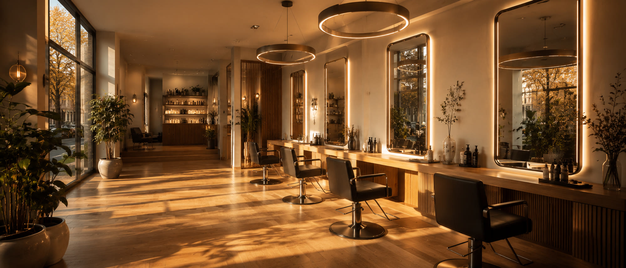 Modern hair salon